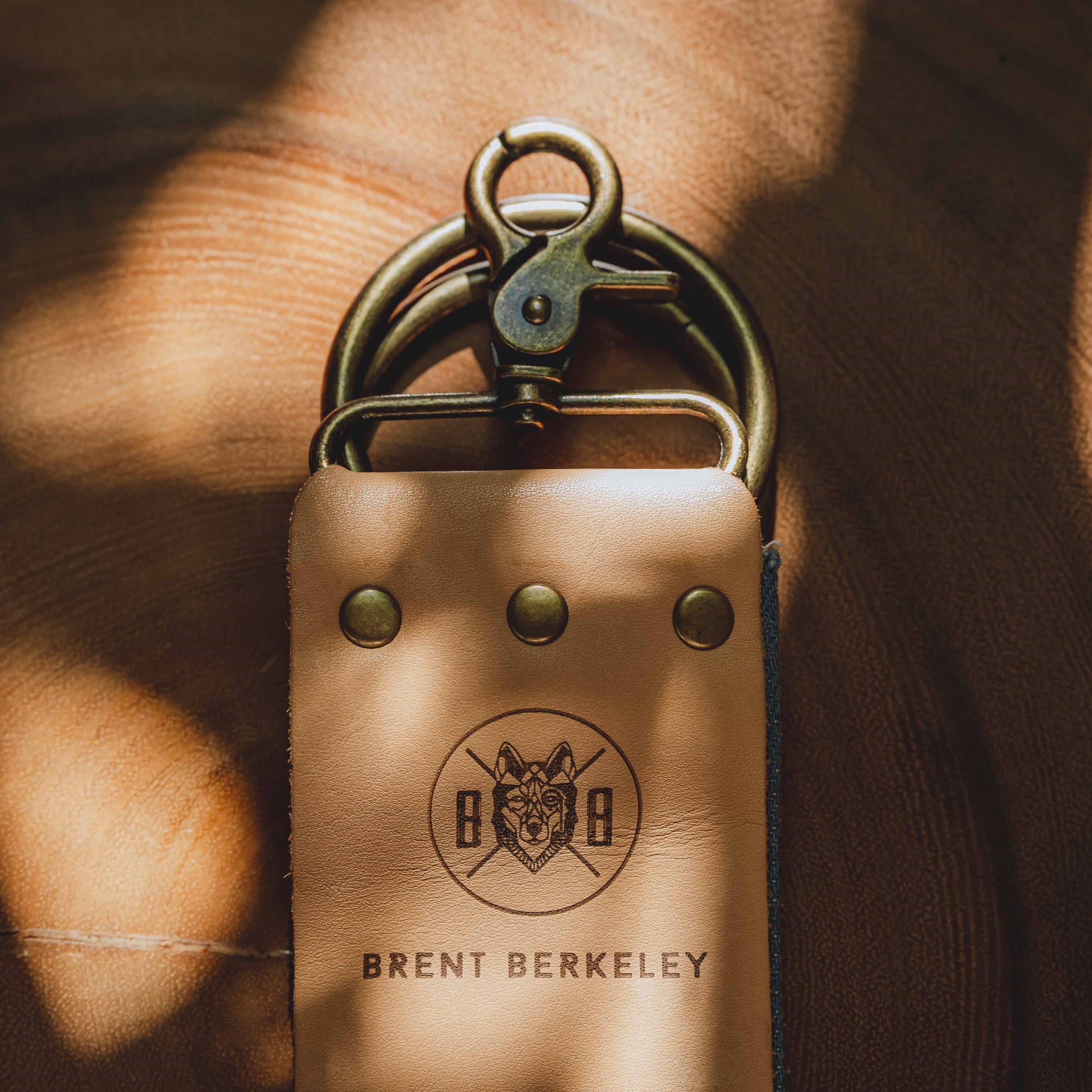 Brent Berkeley leather stropping belt - straight razor sharpening strop from cowhide