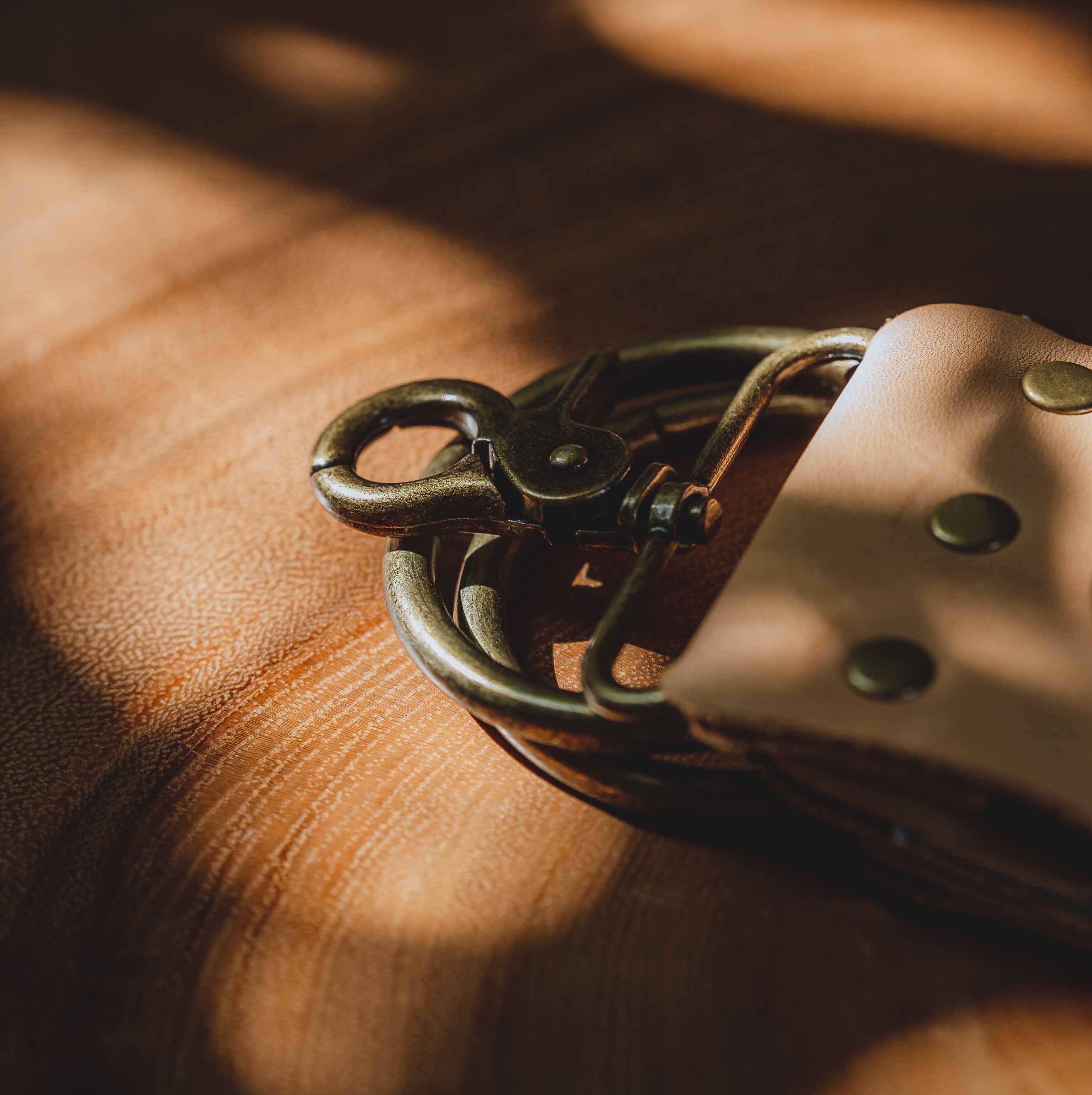 Brent Berkeley leather stropping belt - straight razor sharpening strop from cowhide
