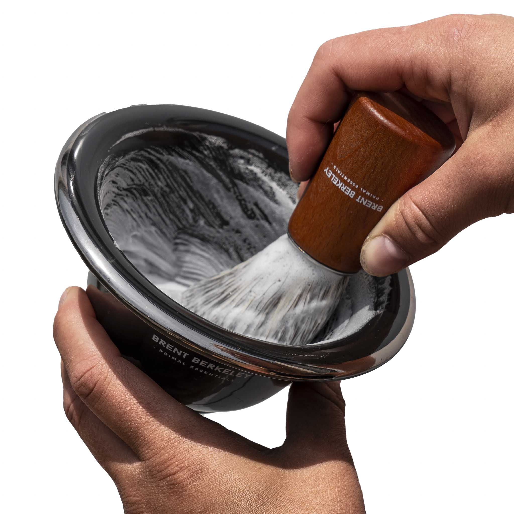 Brent Berkeley Porcelain Shaving Mug and soap tray