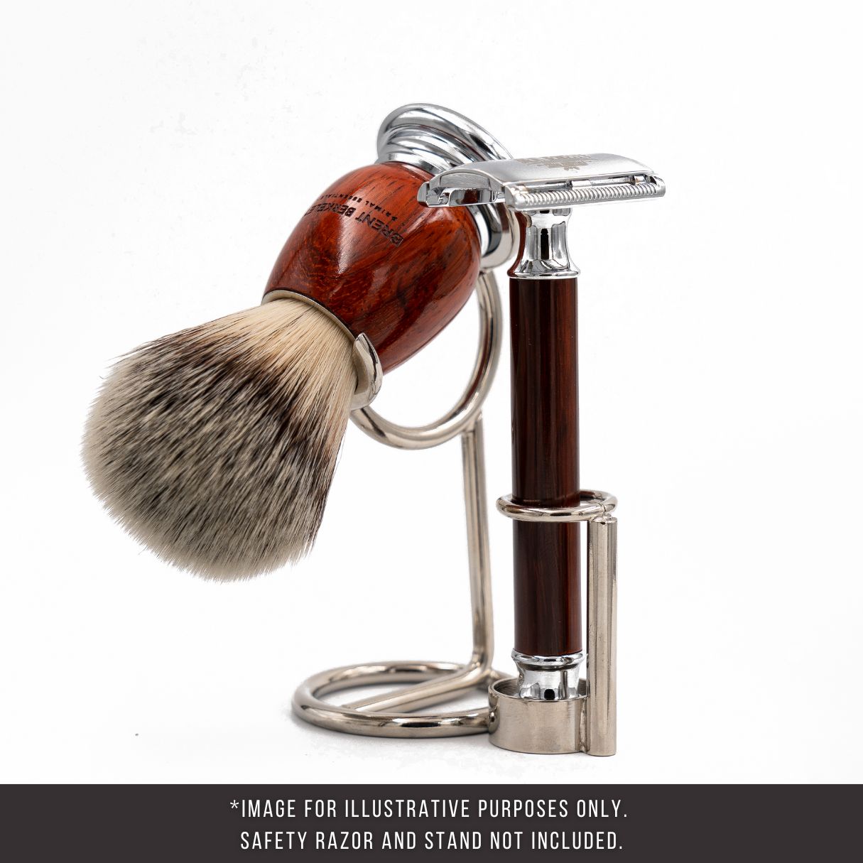 Brent Berkeley original shaving brush synthetic silvertip fibre