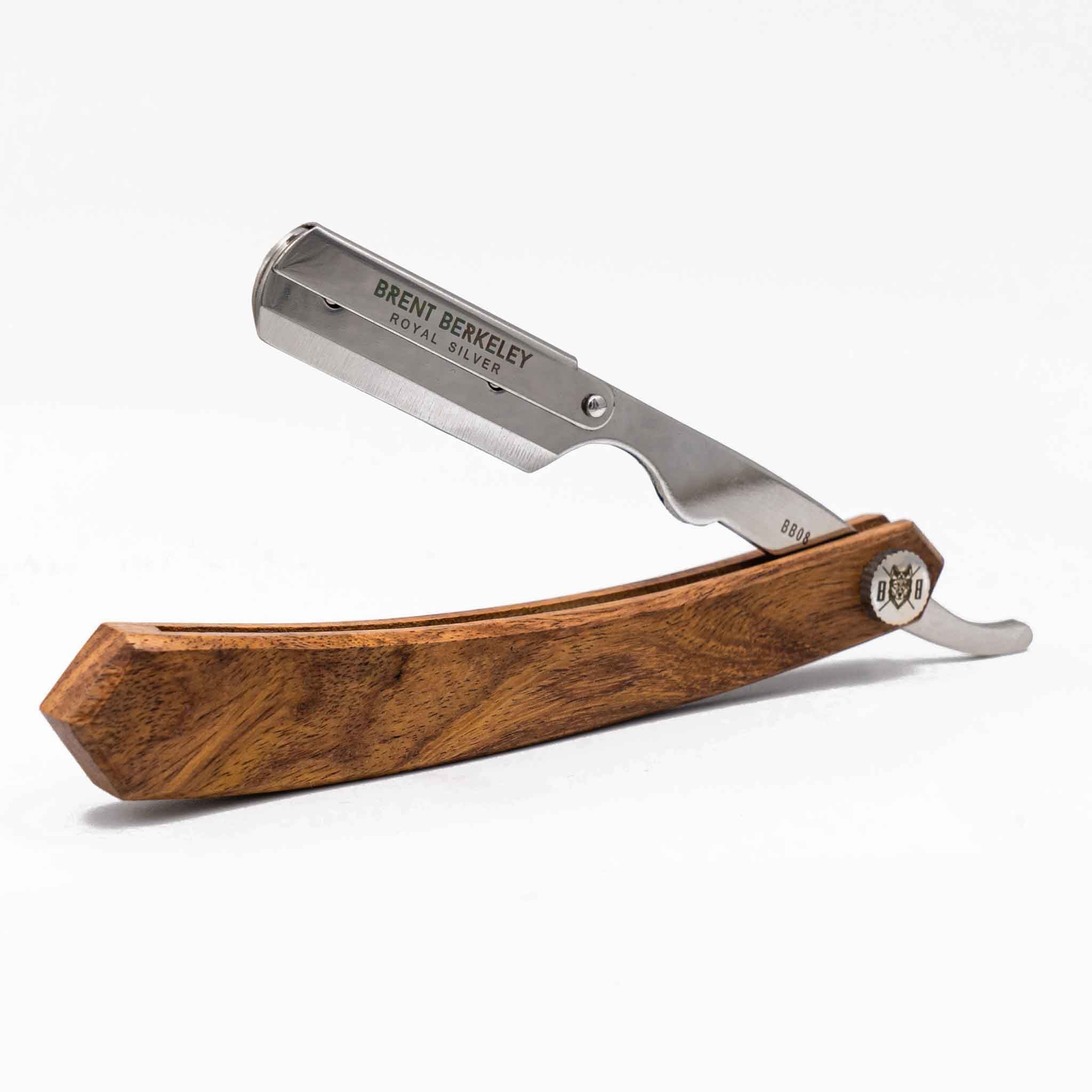 Brent Berkeley shavette royal silver classic open razor