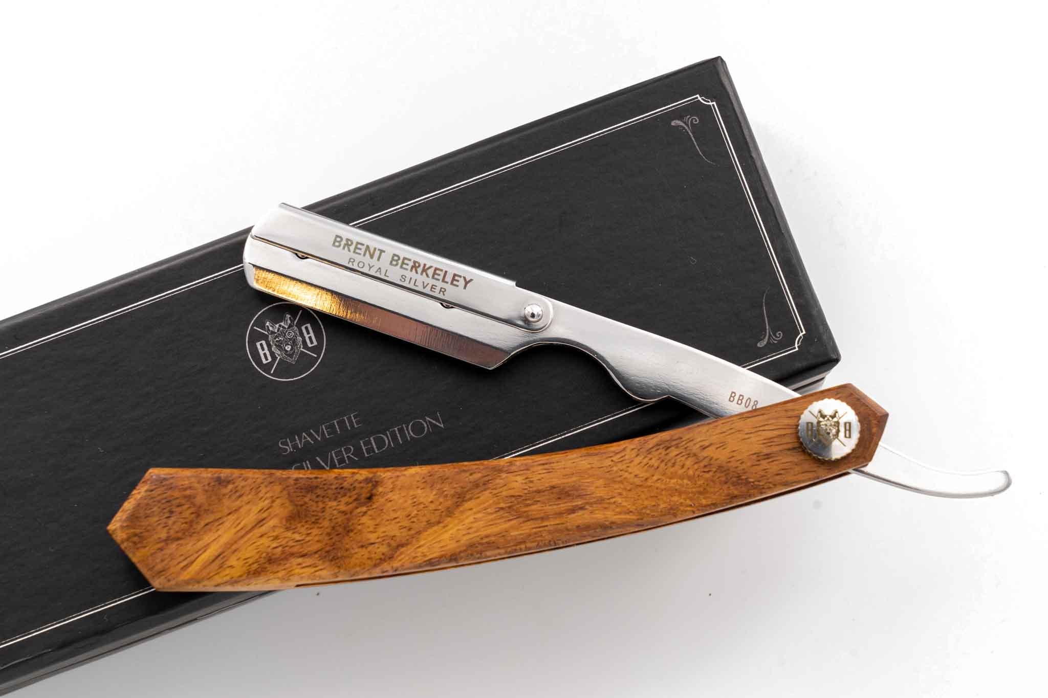 Brent Berkeley shavette royal silver open razor