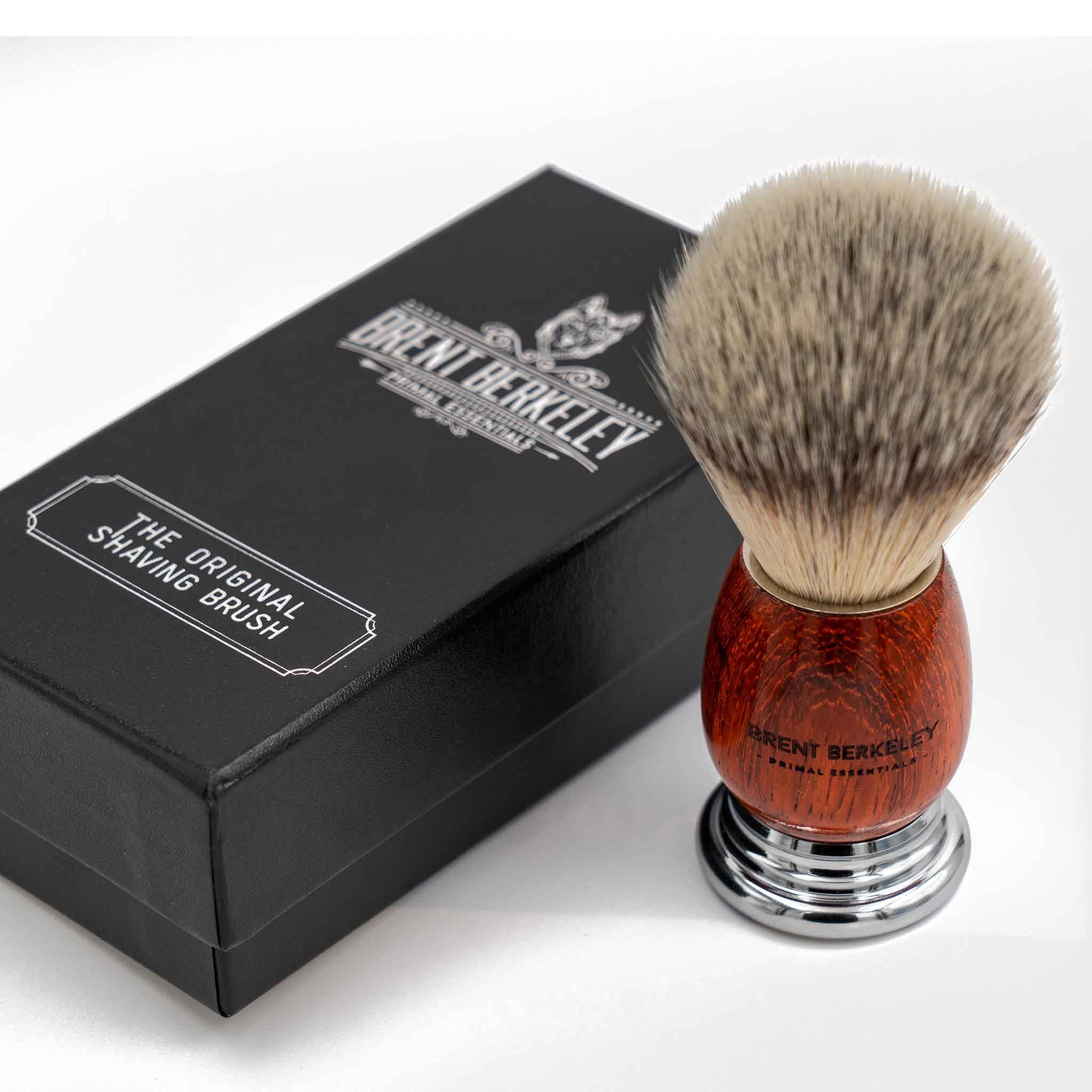 Brent Berkeley original shaving brush synthetic silvertip fibre