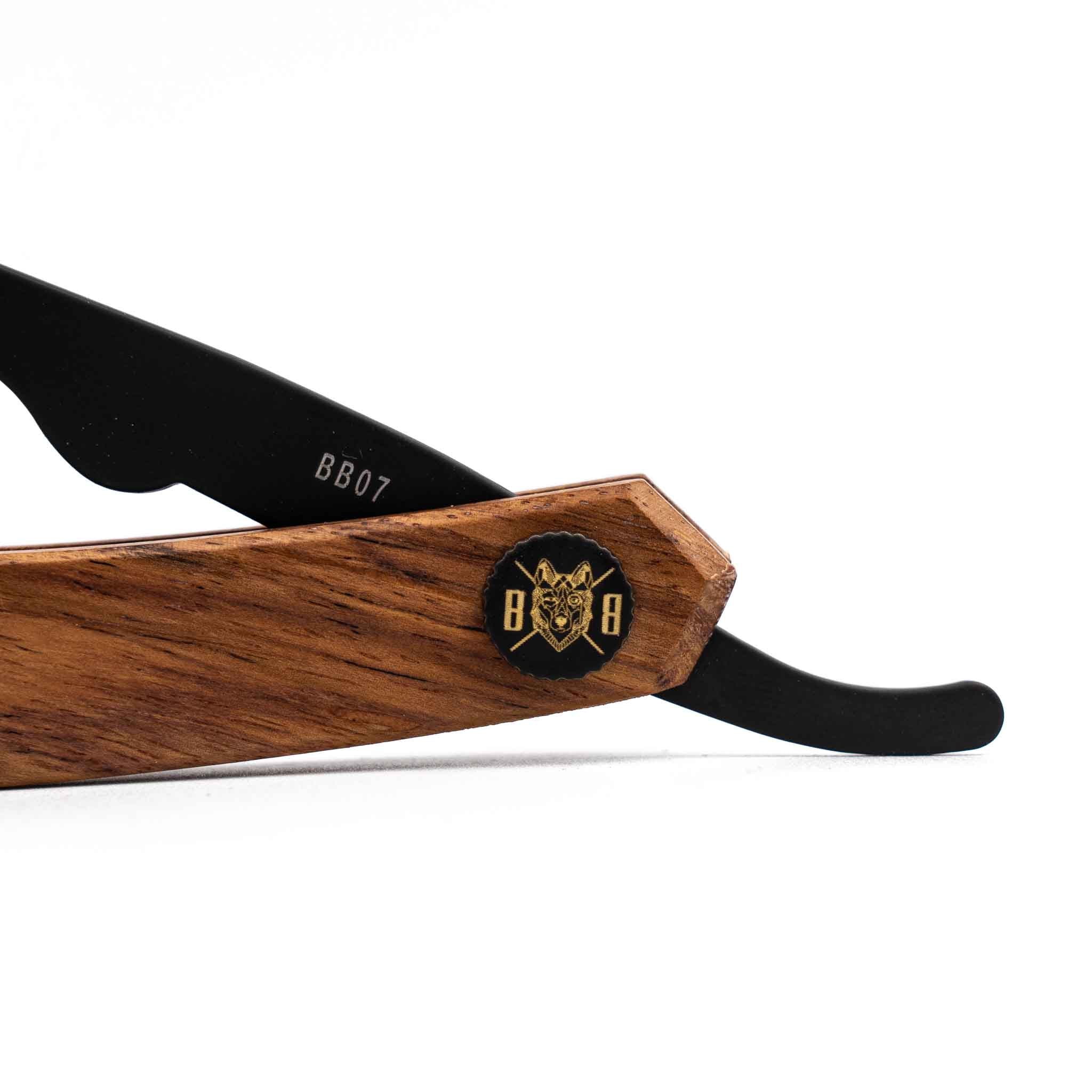 Brent Berkeley shavette obsidian black open razor