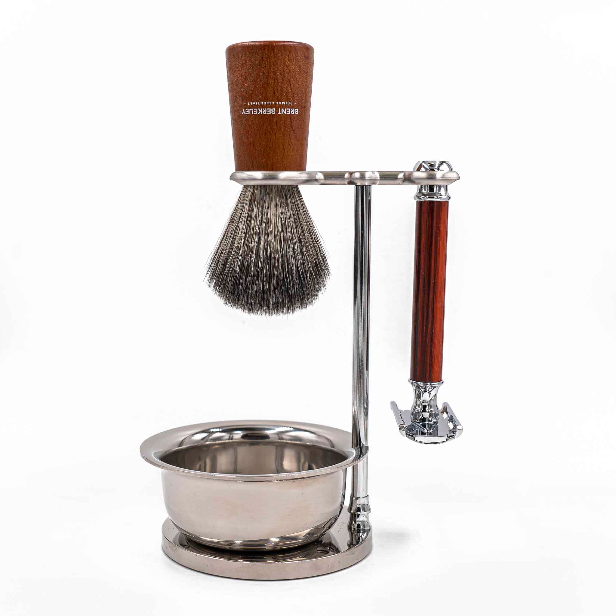 Brent Berkeley The Pegleg Shaving Brush Silvertip Fibre