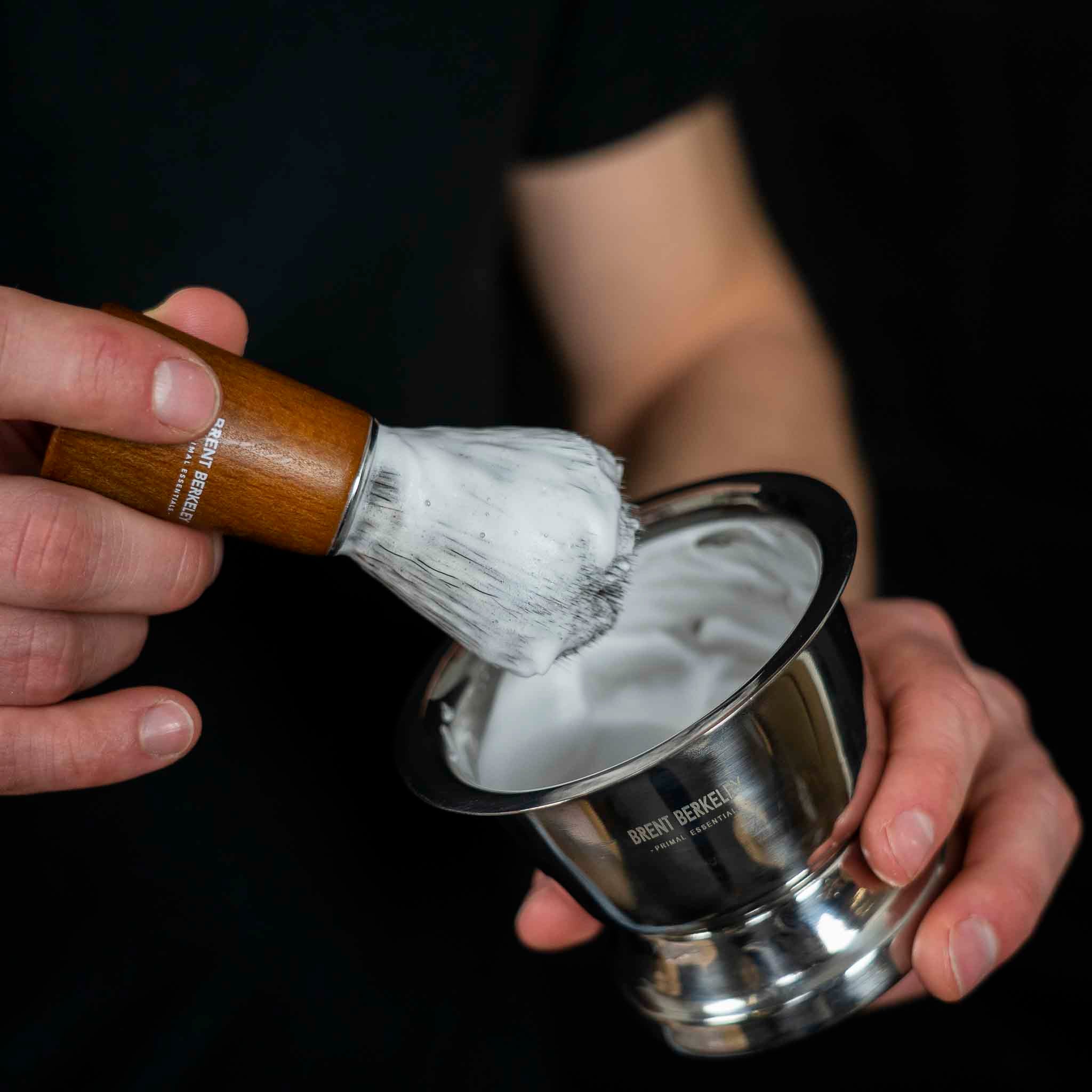 Brent Berkeley The Pegleg Shaving Brush Silvertip Fibre